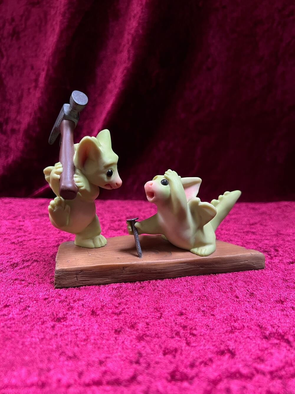 Vintage 2002 Pocket Dragons Teamwork! Figurine Real Musgrave Dragon Collectible